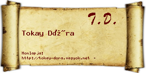 Tokay Dóra névjegykártya